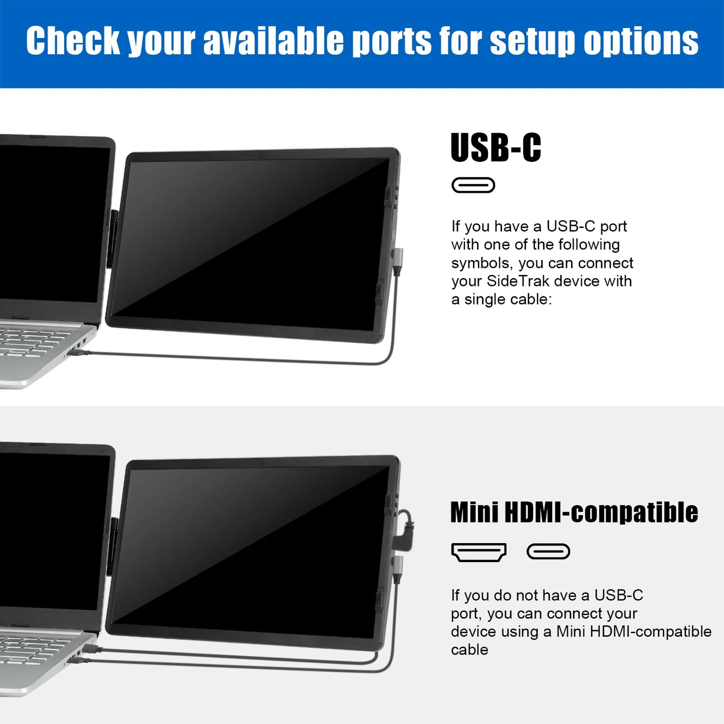 LCD Laptop Monitor; Foldable Screen For Conference, Office, Computer, & Gaming