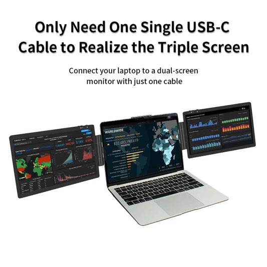 12" & 14" Laptop Dual Monitor Screen Extender