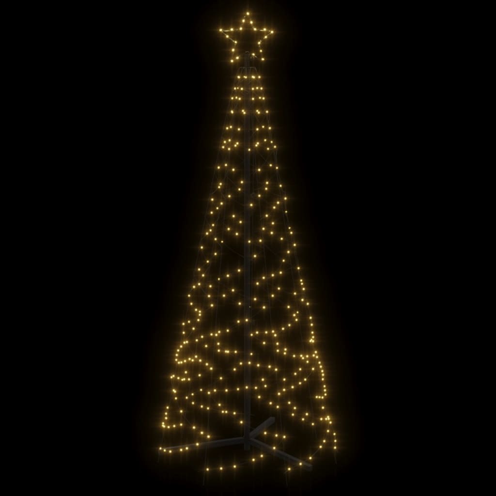 Christmas Cone Tree Warm White 200 LEDs 2x6 ft