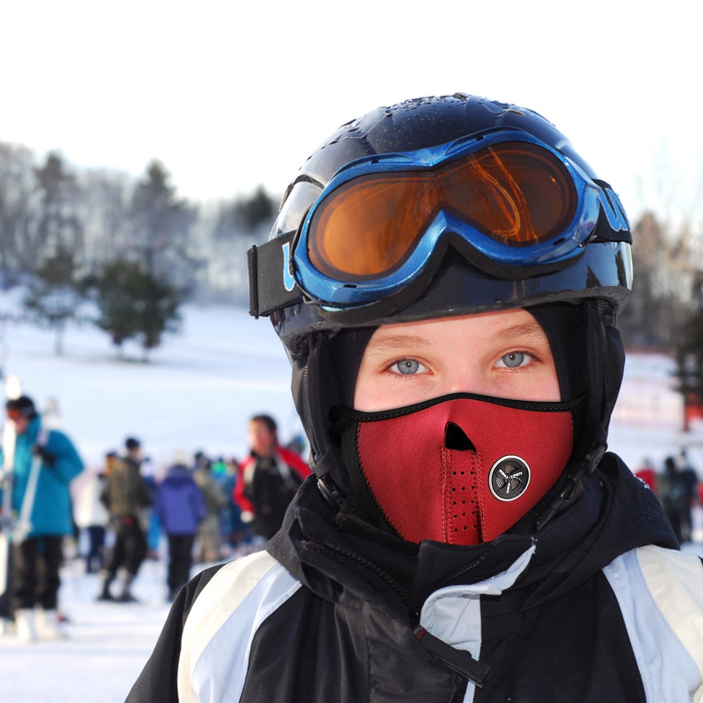 Half Face Mask Breathable Windproof Neck Warmer for Skiing & Snowboarding