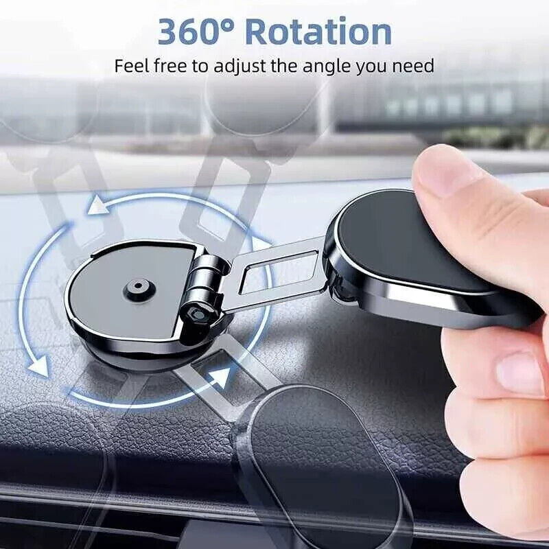 Magnetic Phone Holder for Dashboard, Stainless Steel, Water-resistant, Rotatable